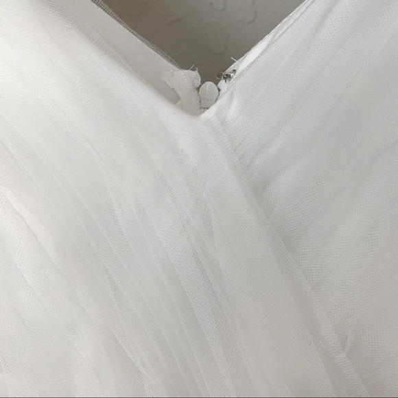 JOAN CALABRESE for Mon Ceri Flower Girl Wedding Dress White Formal Fancy Party - Picture 12 of 16